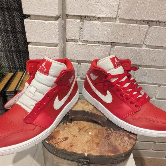 Jordan Other - Air Jordan 1 Mid 'Gym Red 2.0' Red/White Sneakers